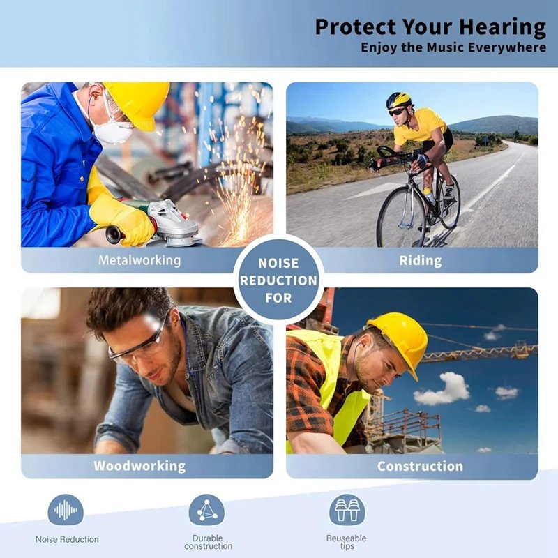 Ear Plugs Headset for Work Hearing Protection Durable