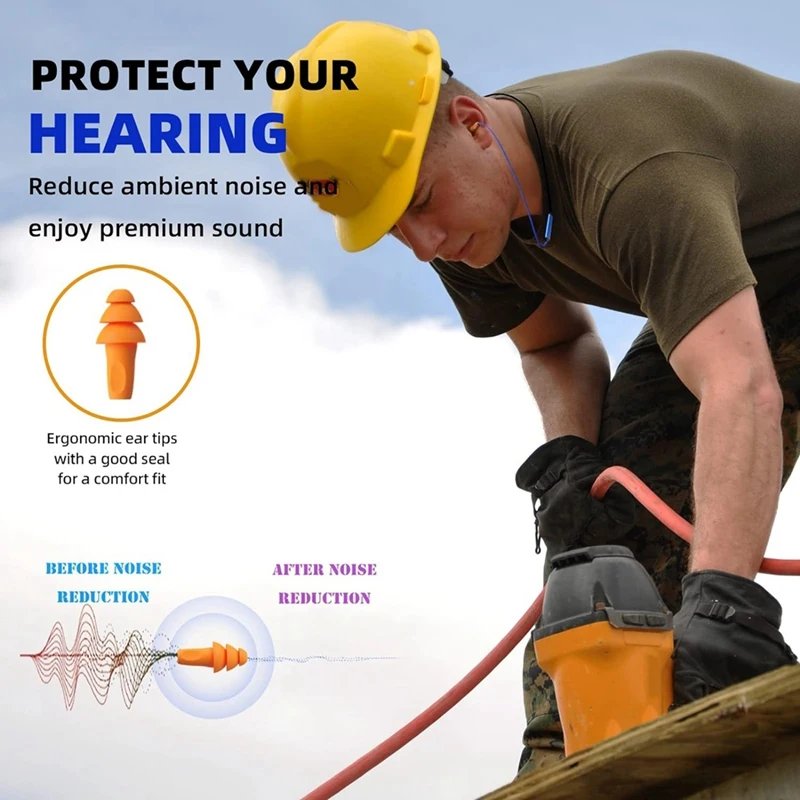 Ear Plugs Headset for Work Hearing Protection Durable