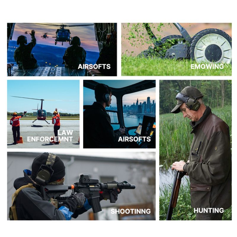 Supuer tactical electronic earmuff, professional hunting ear defender for outdoor sport