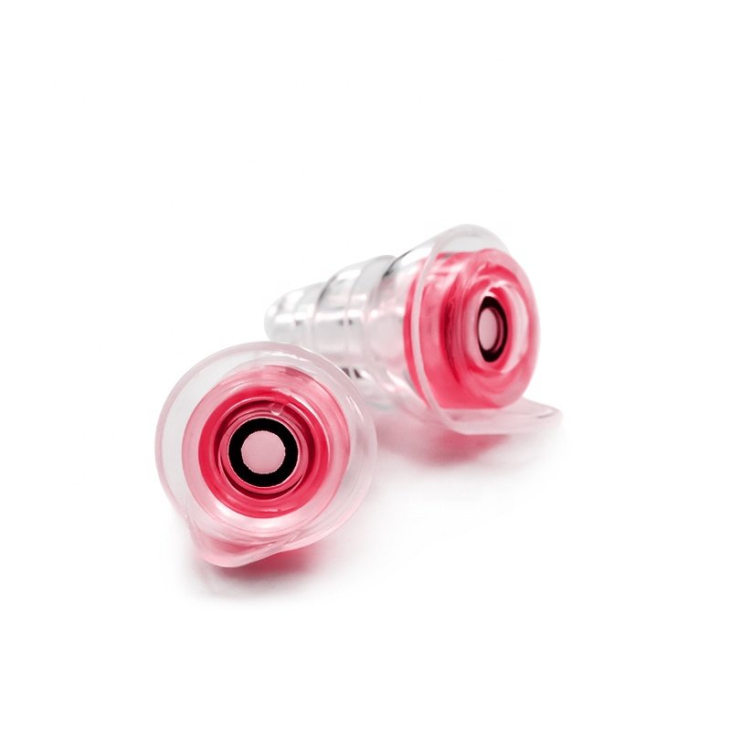 High fidelity silicone noise reduction filter earplugs for concerts musicians