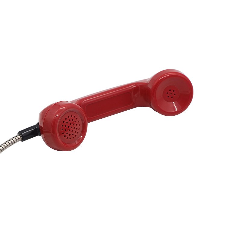 Safe communication emergency telephone handset/waterproof fireman handset