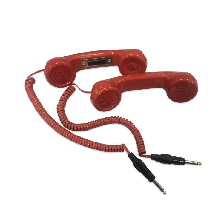 Safe communication emergency telephone handset/waterproof fireman handset