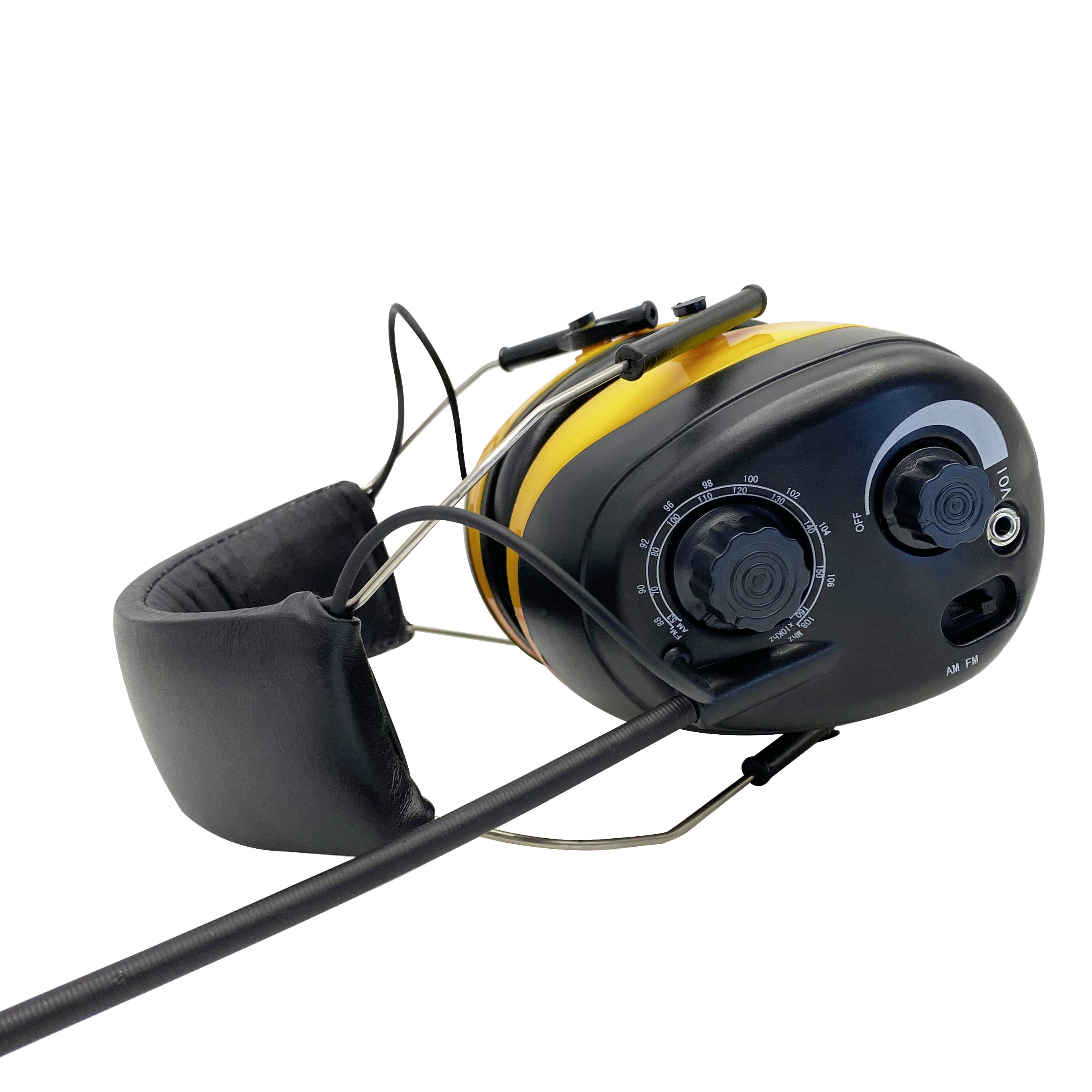 Factory sale Hearing Protection Earmuffs Noise Reduction Ear Muff FM radio AM/FM with External microphone safelyr radio