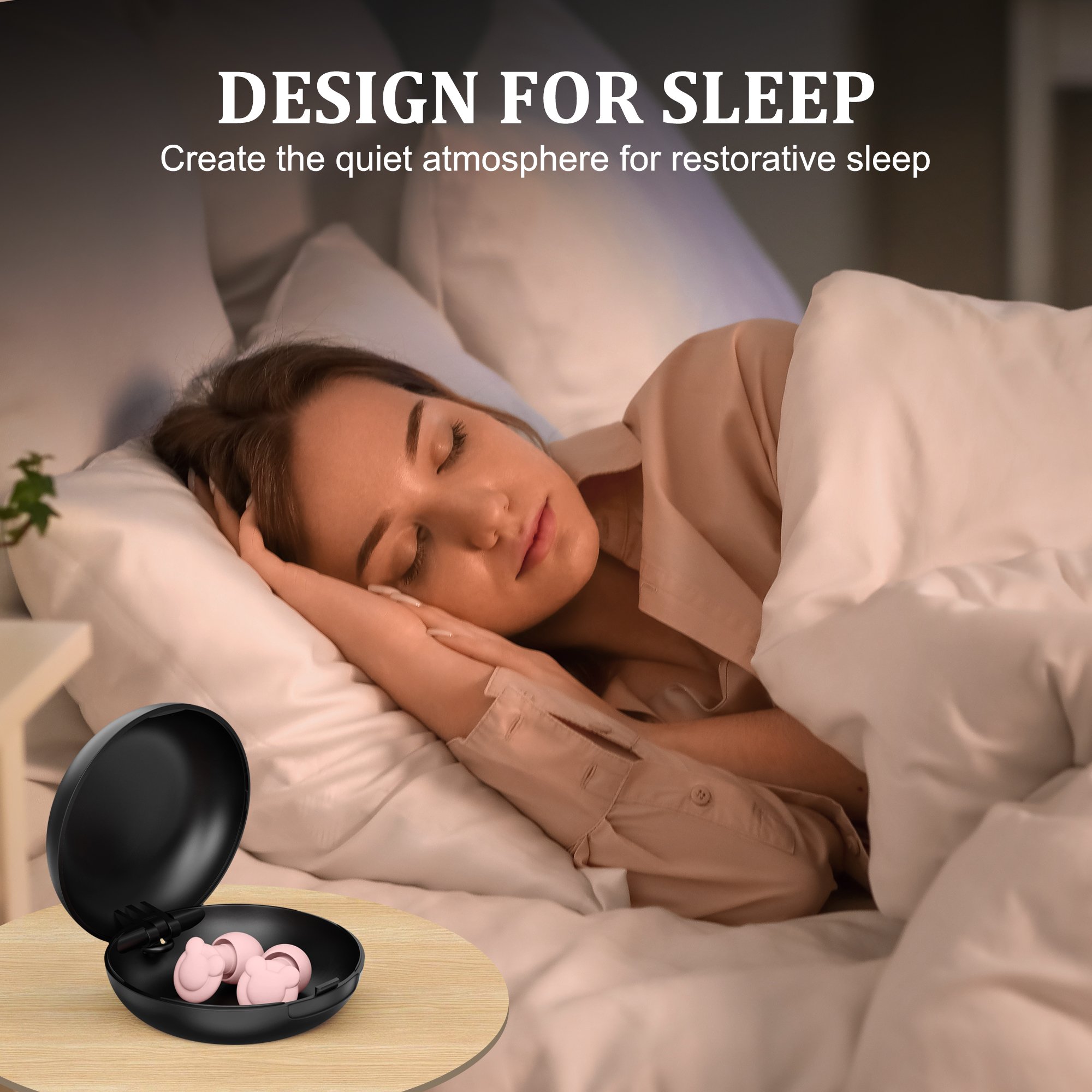 Ear plug silicone 33dB noise cancelling hearing protection reusable tapones oidos earplugs for sleep noise reduction