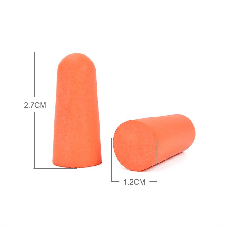 corded Disposable bullet shape PU foam studying ear plugsear plugs noise cancelling sleeping