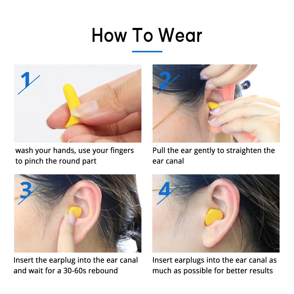 Ear Plugs for Sleeping Noise Cancelling 37dB SNR Earplugs for Sleeping Snoring Studying Loud EventsTraveling Concert