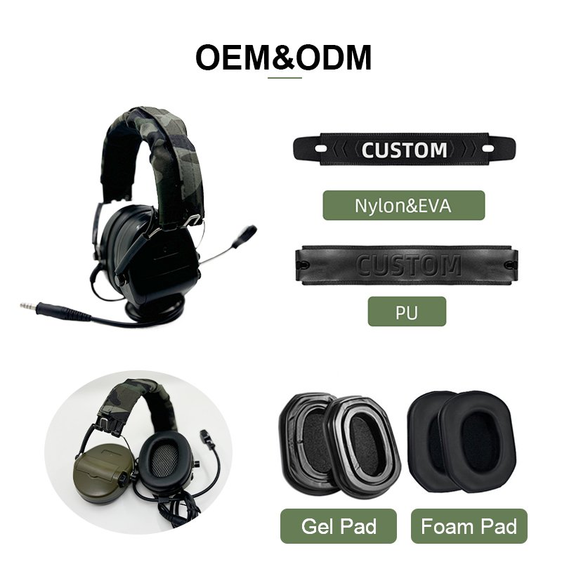 GS152W2AA Hearing Protector Soundproof Noise Cancelling Shooting Ear Muffs Security Protection Electronic Ear Defenders Earmuffs