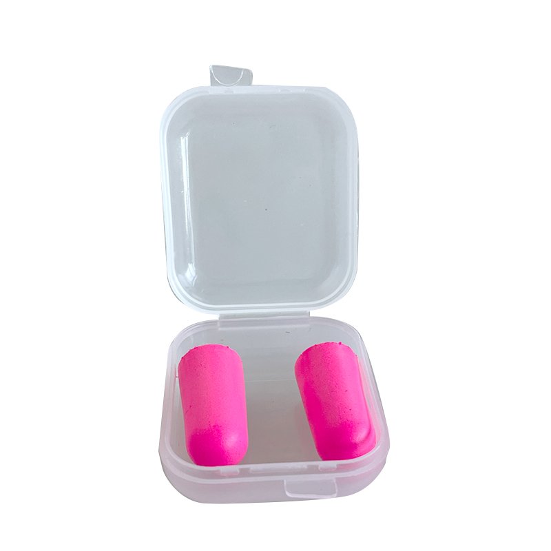 Pink PU Disposable Earplugs Soft Comfortable Noise Reduction Sleep Flights Sensitivity Ear Hearing Protection
