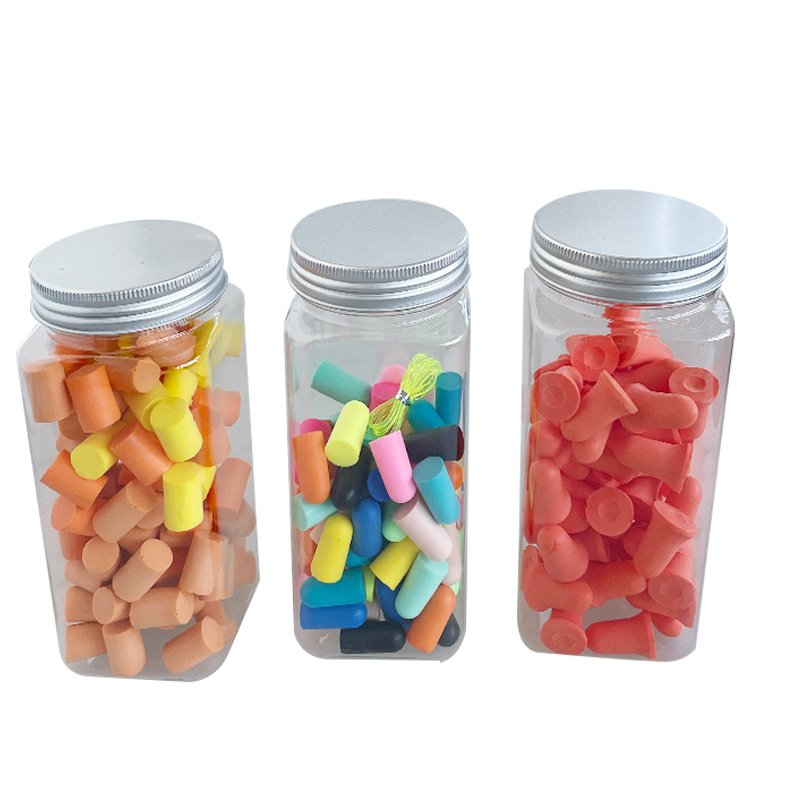Pink PU Disposable Earplugs Soft Comfortable Noise Reduction Sleep Flights Sensitivity Ear Hearing Protection