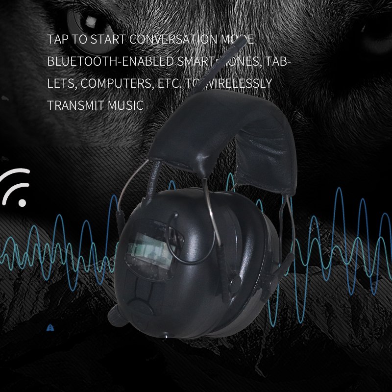 Professional Anti-noise headset Earmuff With DAB/FM/AM Radio