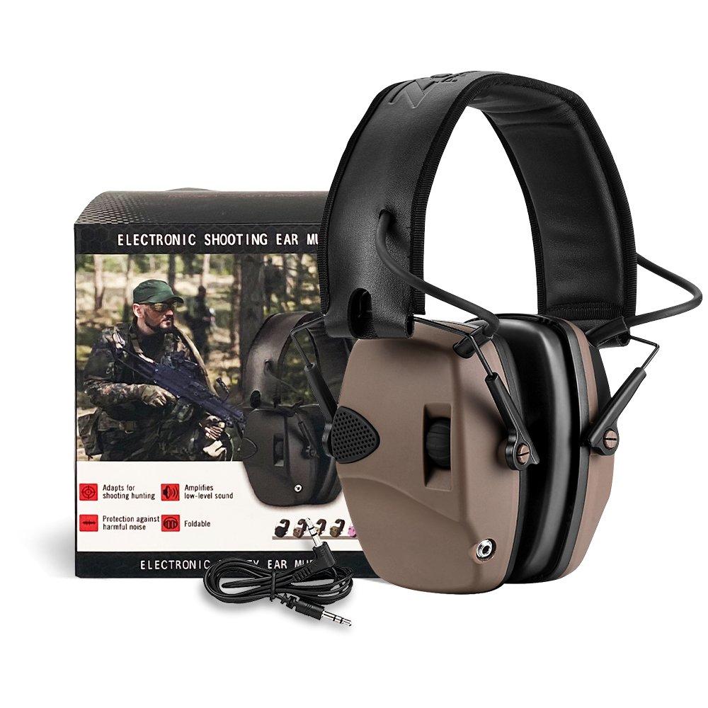 ZH Noise Blocking Earmuffs Electronic Shooting Hearing Protector SNR 27dB For Gun Range Electronic Hearing Protection
