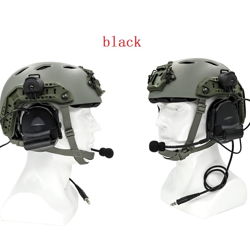 TAC -SKY COMTAC II Tactical Headset with ARC Rail Adapter Hearing Protection Airsoft Headphone Noise-cancelling Shooting Earmuff