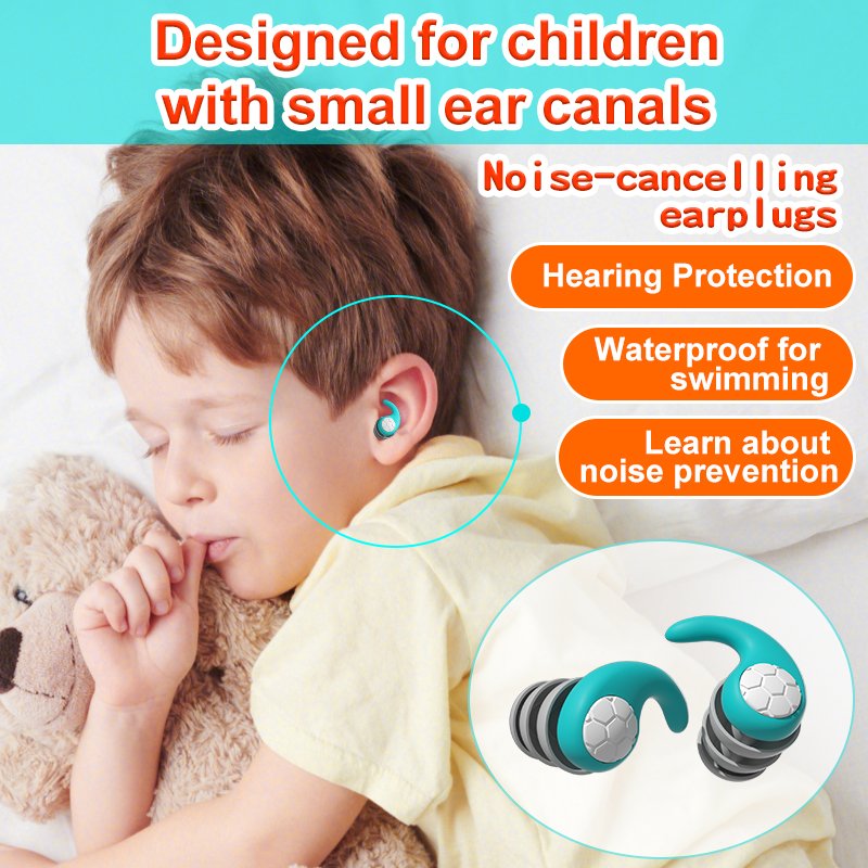 ANT5PPE Silicone Kids Earplugs for Noise Reduction Hearing Protection and Sleep Improvement for Studying