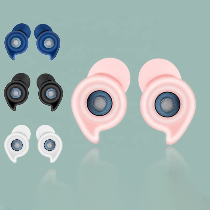 Wejump Wholesale Construction 32dB Filters Soundproof Swimming Reduction High Fidelity Noise Cancelling Silicone Ear Plugs