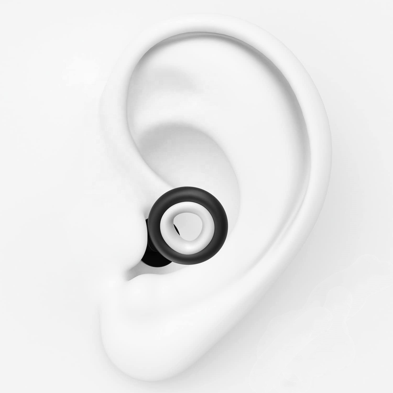 3 Sizes Washable Ear Plugs for Sleeping, Soft Silicone Earplugs for Noise Reduction and Flights, Reusable Hearing Protection