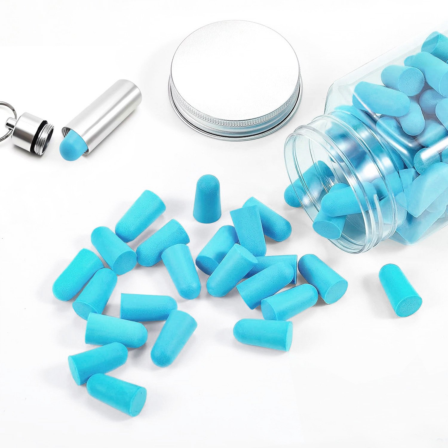 Ultra Soft 60 Pairs Noise Reduction Foam Ear Plugs 38dB Foam Ear Plugs for Sleeping Flight Ear Plugs