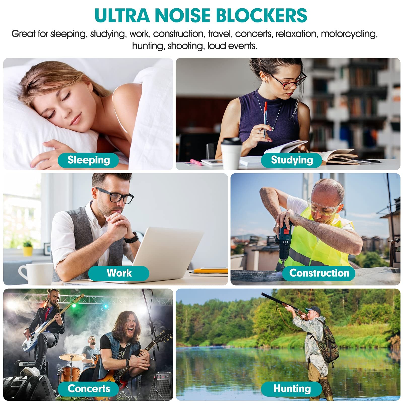 Ultra Soft 38db Uncorded PU Foam Earplugs Safety Noise Reduction Hearing Protection Soundproof Earplugs
