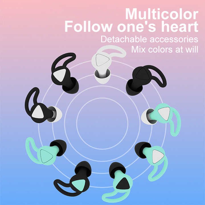 Wholesale New Bee High Fidelity Earplugs-4 Pairs Patent Design Hearing Protection Sleep Concerts Snoring Headphone Accessories