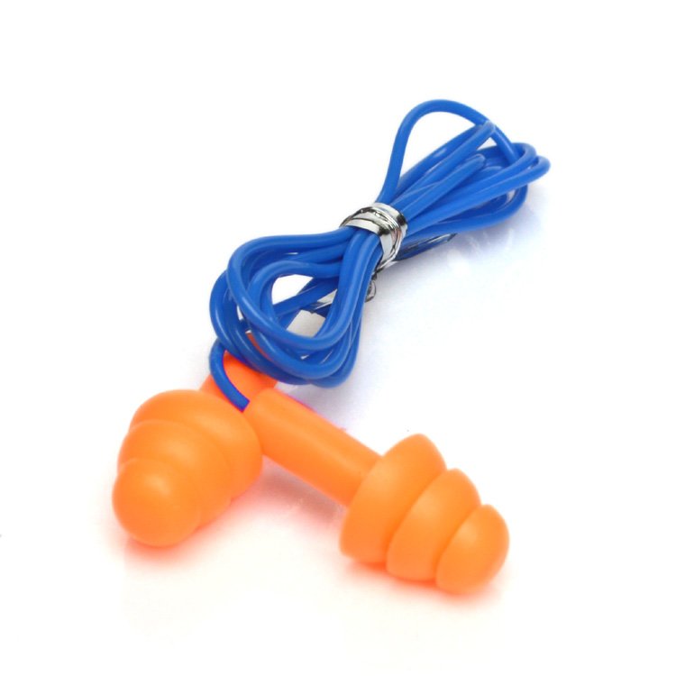 orded Ear Plugs Reusable Silicone Earplugs with String Banded Ear Plug Sleep Noise Cancelling for Hearing Protection
