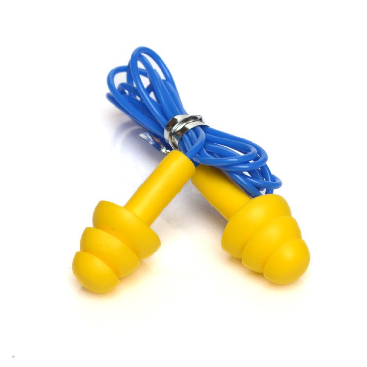 orded Ear Plugs Reusable Silicone Earplugs with String Banded Ear Plug Sleep Noise Cancelling for Hearing Protection