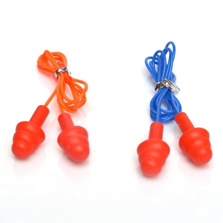 orded Ear Plugs Reusable Silicone Earplugs with String Banded Ear Plug Sleep Noise Cancelling for Hearing Protection