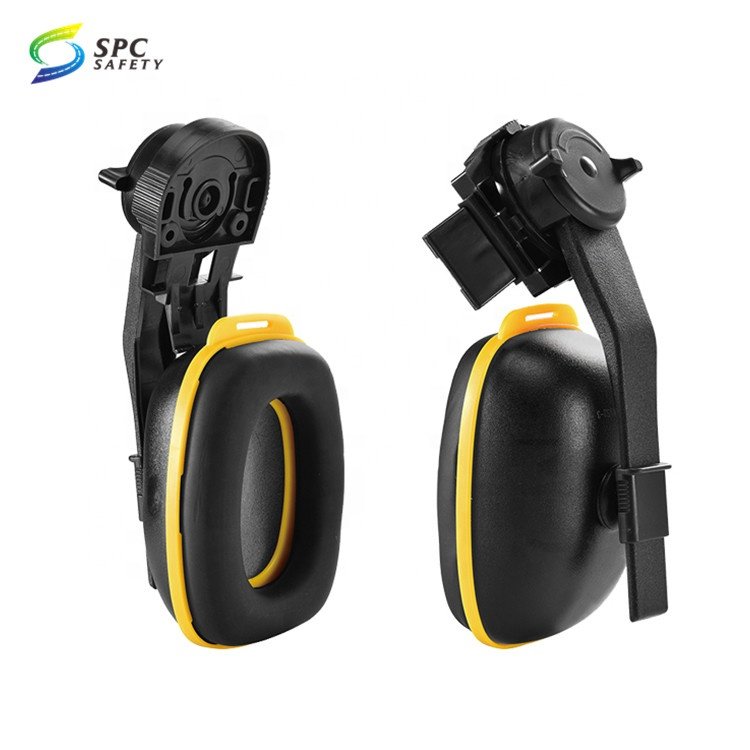 Wholesale safety helmet detachable ear defender anti noise canceling ear defender hard hat soundproof earmuffs for safety helmet