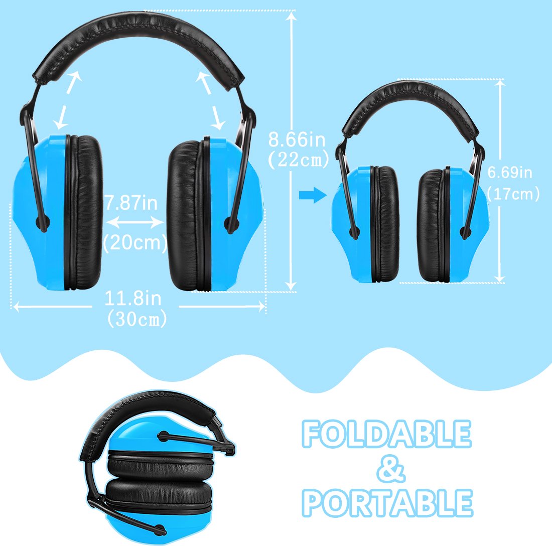 OEM/ODM Replaceable Ear Cushions Noise Reduction Folding Hearing Protection Headsets