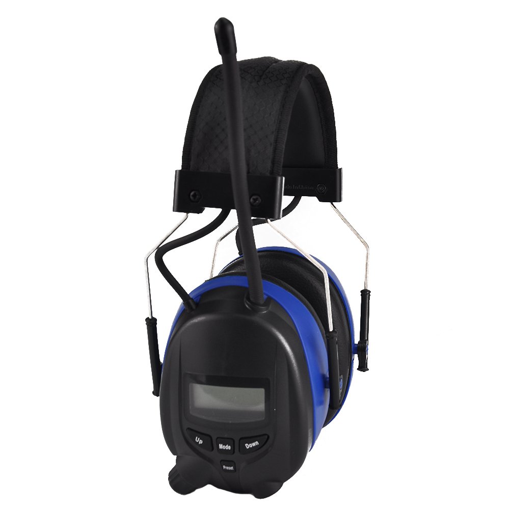 Blue tooth Earmuffs Hearing Protection Headphones with FM/AM Radio Safety Ear Muffs with Rechargeable Battery over 48H Playtime
