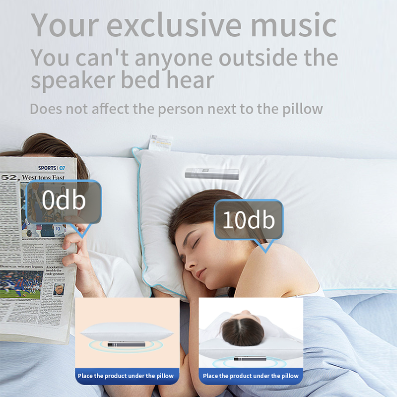 Pillow speaker Sleep bone Conduction speaker Volume control Timer Feature Pillow speaker Sleep Headphones