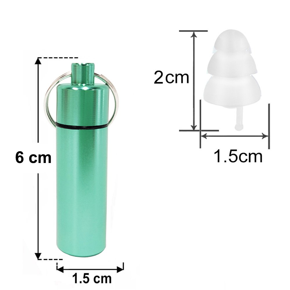 Custom Packaged Earplugs Noise Reduction Transparent Silicon Ear Plugs with Case Concert Ear Plugs