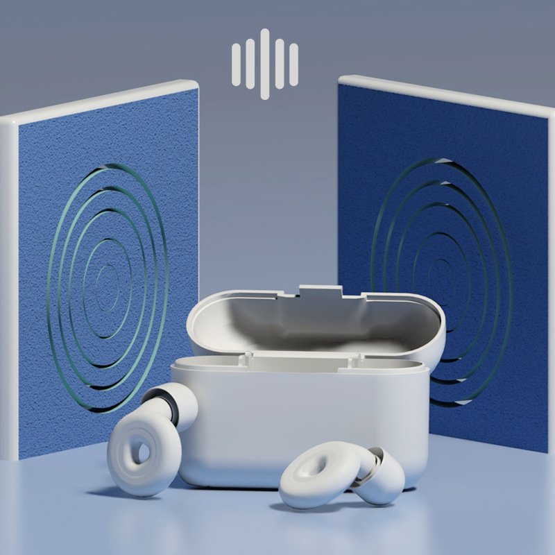 EarPlugs for Sleeping, Reusable and Noise Reduction 25dB-27dB with 6 Ear Tips, Soft Hearing Protection Earplugs