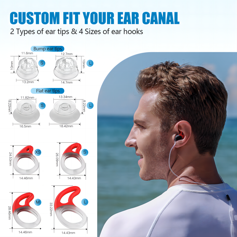 Hot Sale Washable Swimming Ear Plugs Ear Protection For Surfing Water Sports