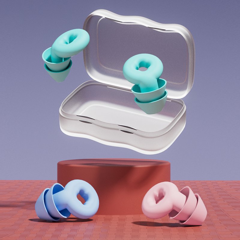 Wholesale Silicone Noise Reduction Quiet Sound Insulation Hearing Protection Swimming Waterproof Replacement Earplugs