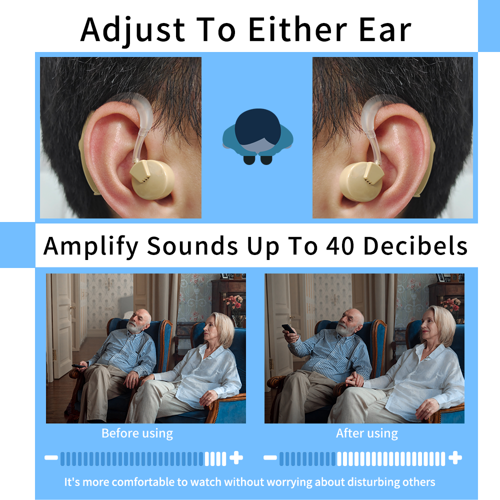 (HAP-20) Specially manufactured for people with hearing impairment BTE hearing aids