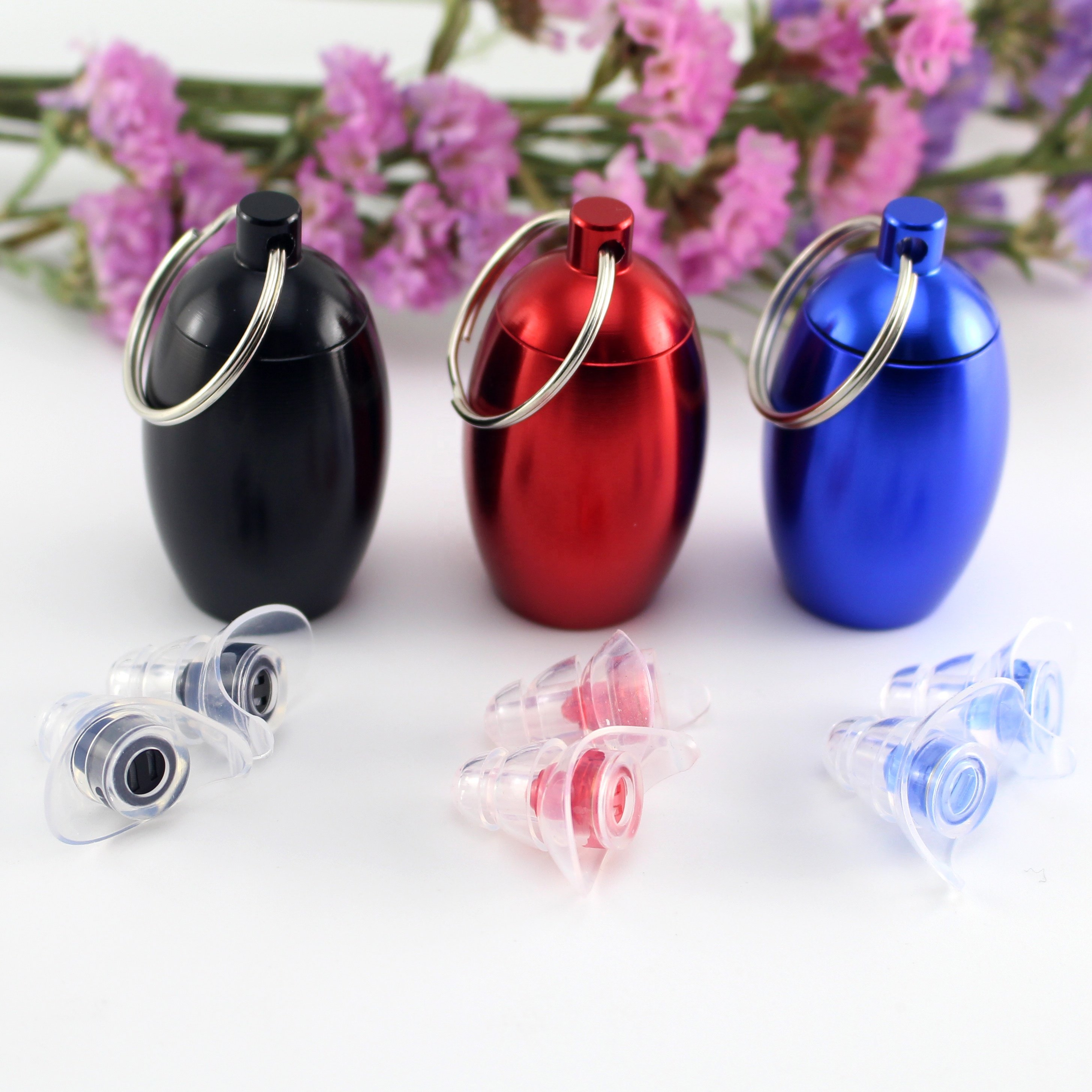 Custom Ear Plugs Noise Reduction Loud Sounds Protection 21dB Silicone Hearing Protection for Shooting Music Swimming