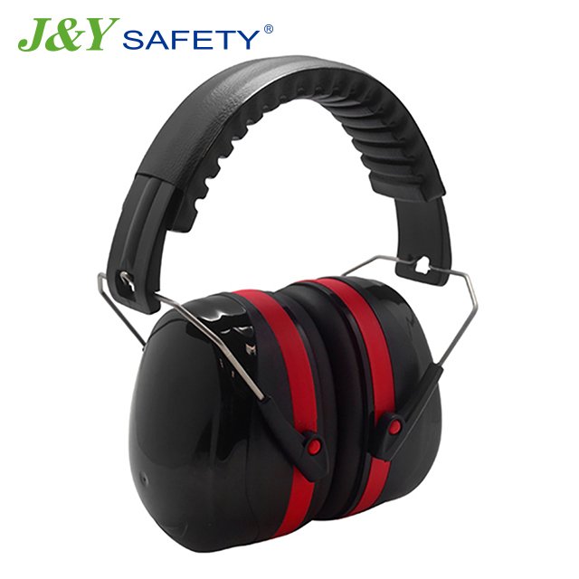J&Y Custom Logo NRR 32 dB ABS Hearing Protection Earmuffs Safety Earmuffs