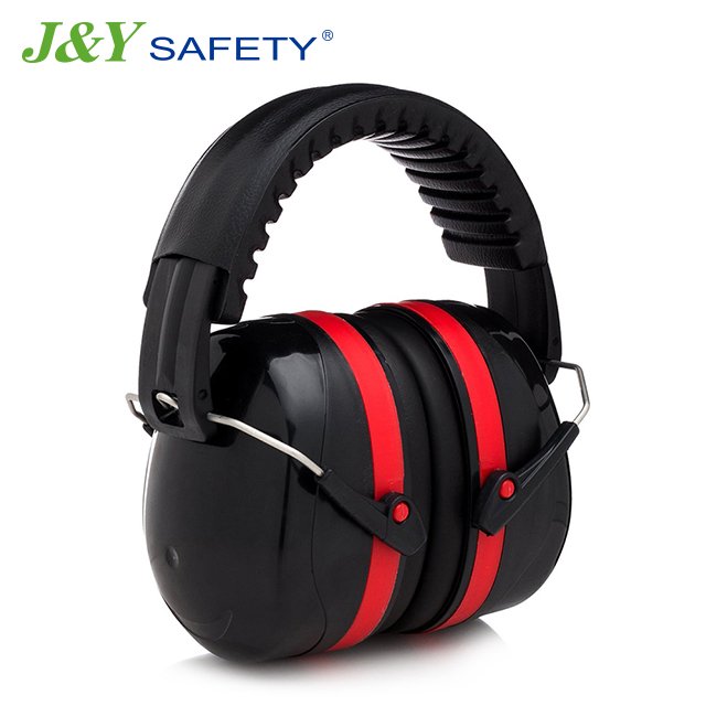 J&Y Custom Logo NRR 32 dB ABS Hearing Protection Earmuffs Safety Earmuffs