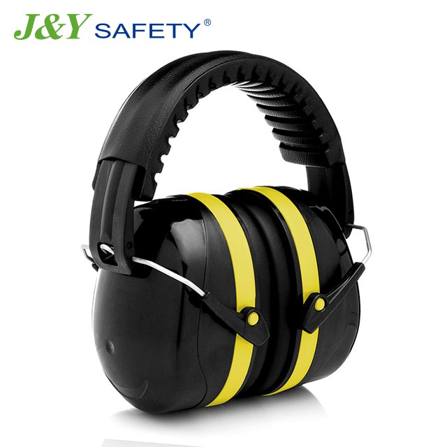 J&Y Custom Logo NRR 32 dB ABS Hearing Protection Earmuffs Safety Earmuffs