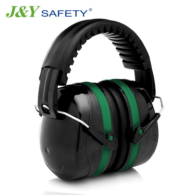 J&Y Custom Logo NRR 32 dB ABS Hearing Protection Earmuffs Safety Earmuffs