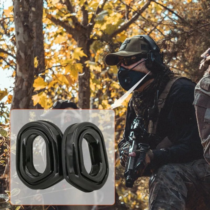 Gel Ear Pads Compatible with EARMOR M31/m32 Tactical Headset Noise Cancelling Hearing Protection Shooting Headphone Adapter