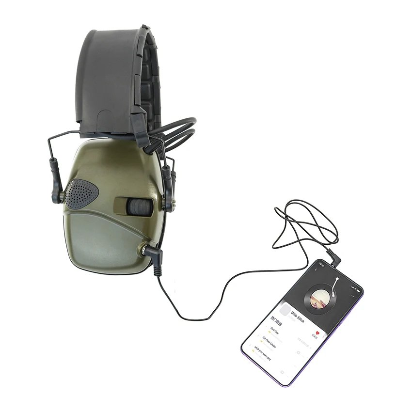 Tactical Detachable Headband Electronic Shooting Earmuffs Active Noise Reduction Hearing Protection Tactical Headset