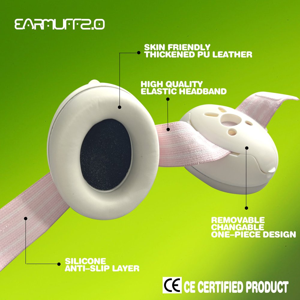 OEM Factory kids earmuffs children noise cancelling earmuffs Custom deep sleep baby soundproof earmuff hearing