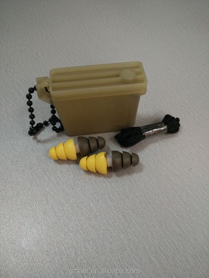 Comfortable Two-Tip Soft Silicone Earplug with Filter Safety Hearing Protection for Noise Reduction