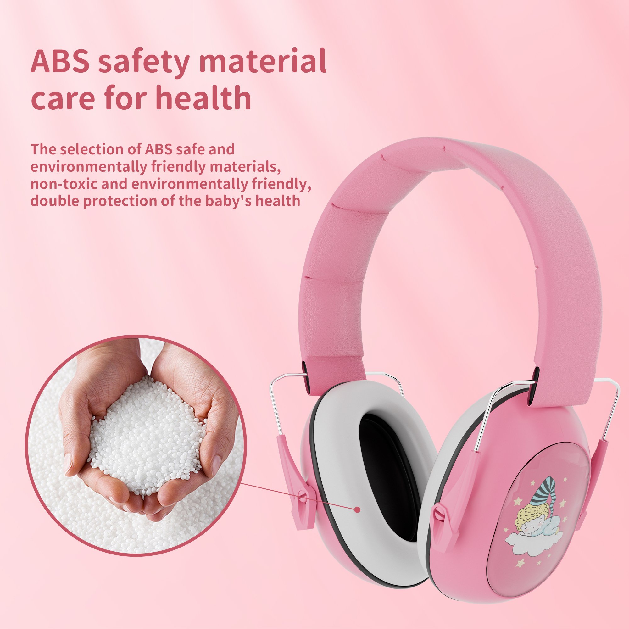 GS150 Custom Adjustable Safety Children's Ear Muffs Anti-noise Hearing Protection Kids Boys Earmuffs Noise Canceling For Baby