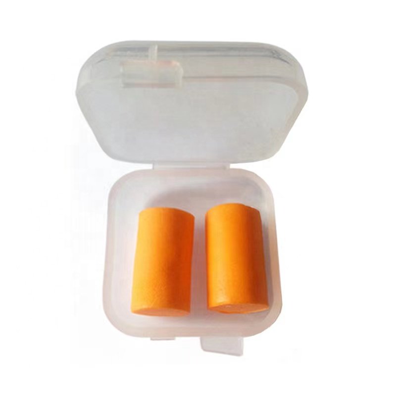 Disposable Hearing Protection Earplugs Ce Approved Cylinder Pu Foam Column earplugs noise reduction custom logo Earplugs