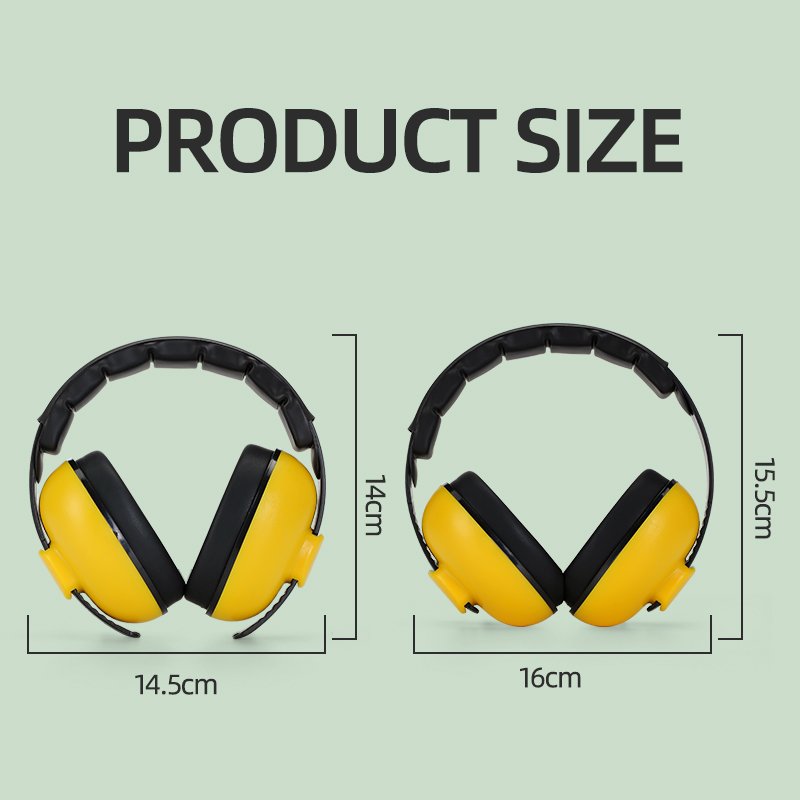 Durable Infant Ear Muffs ABS Material Noise Reduction Hearing Protection by Manufacturer for Infants Part Hearing Protection