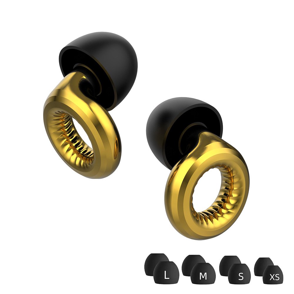 Noise Sensitivity Soft Silicone Ear Plugs Transparent Hearing Protection,Washable and Noise Reduction, XS/S/M/L Sleep for Work