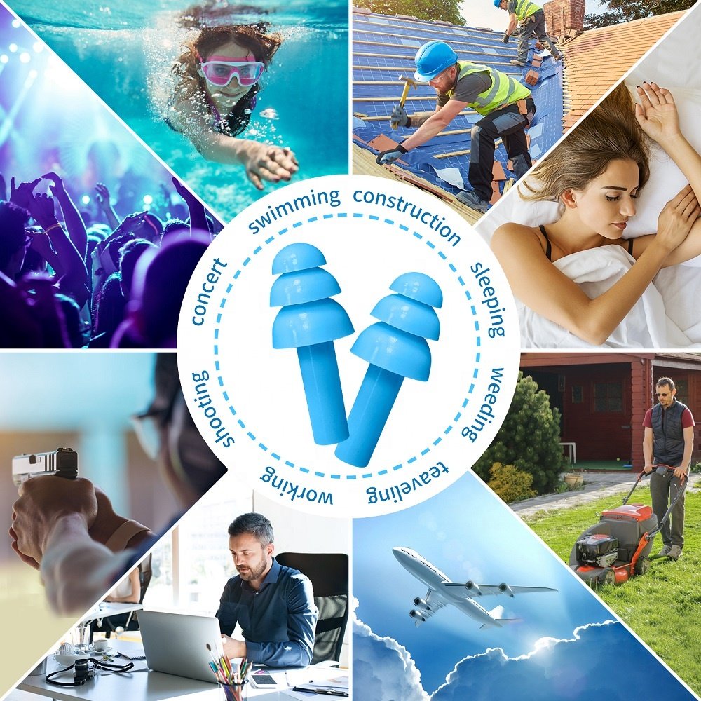 Wholesale Hearing Protection Earplugs Silicone Ear Plugs Swimming With Ce Ansi Asnzs Certification