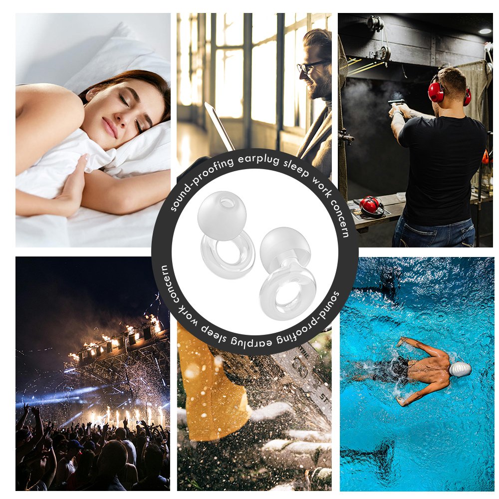 Hearing Protection Fidelity Silicone Ear plugs for Noise Reduction Swimming with Case