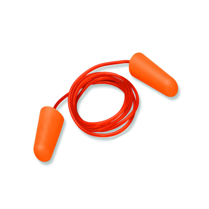 Best Sale disposable ear plugs with cord, orange, NRR 32dB, easy insertion and removal earplugs noise reduction from Vietnam
